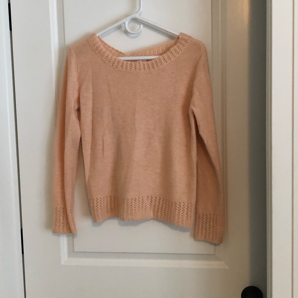 Revolve back ruched sweater